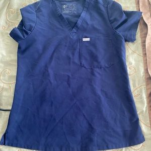 Figs S Catarina one pocket scrub top (navy)